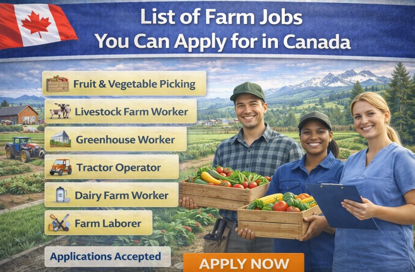 List of Farm Jobs You Can Apply for in Canada
